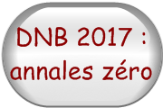 DNB 2017 : annales zro